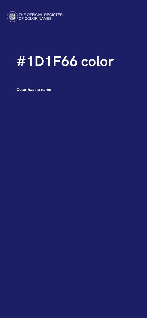 #1D1F66 color image
