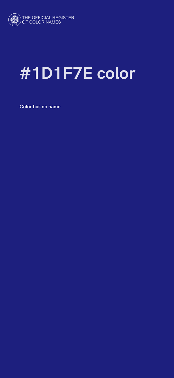 #1D1F7E color image