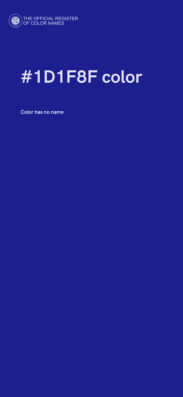 #1D1F8F color image