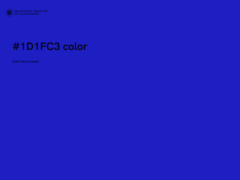 #1D1FC3 color image