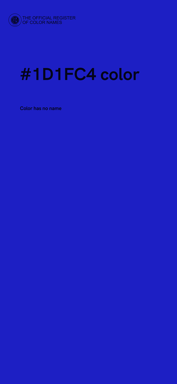 #1D1FC4 color image