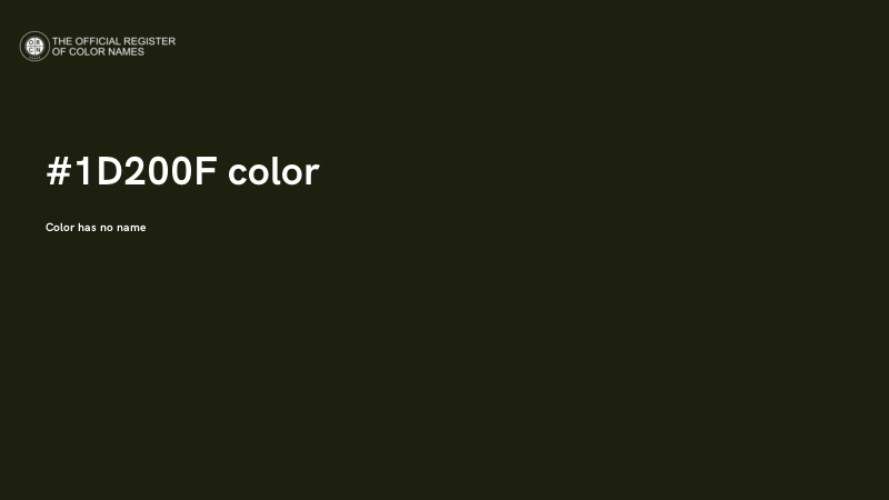#1D200F color image