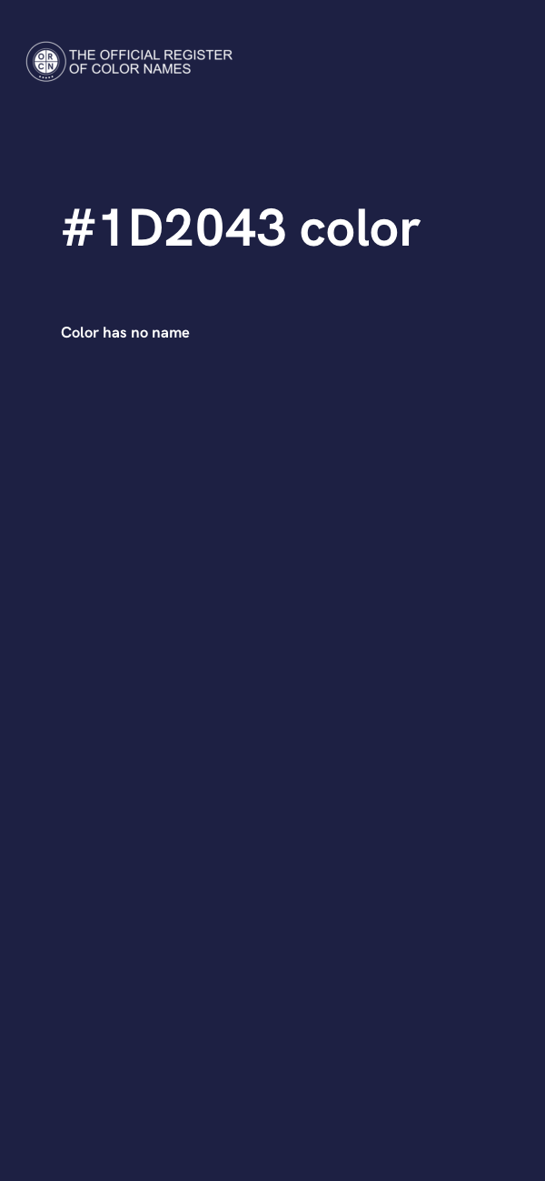 #1D2043 color image