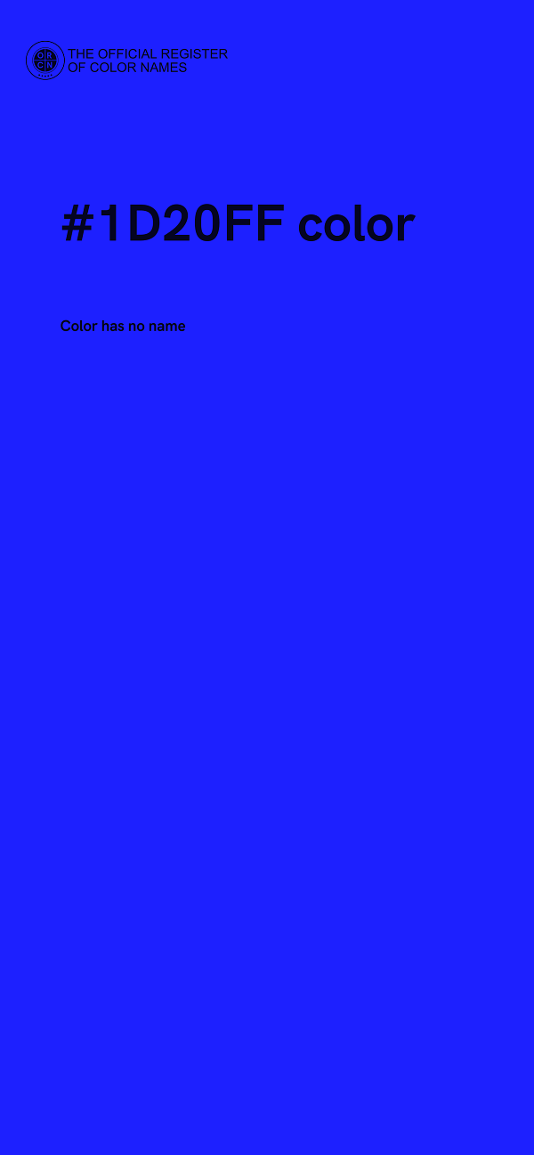 #1D20FF color image