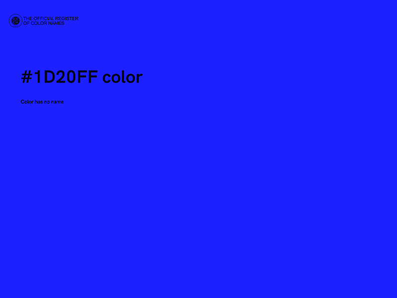 #1D20FF color image