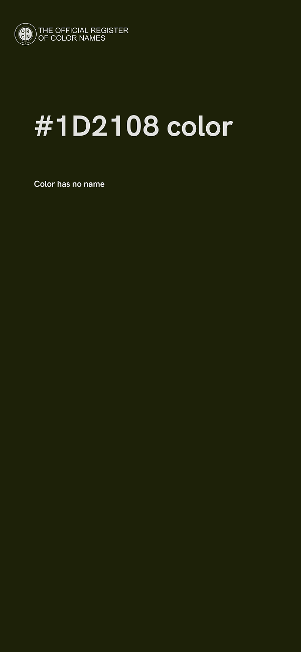 #1D2108 color image