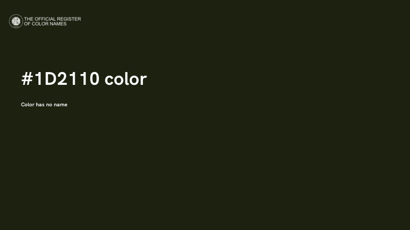 #1D2110 color image