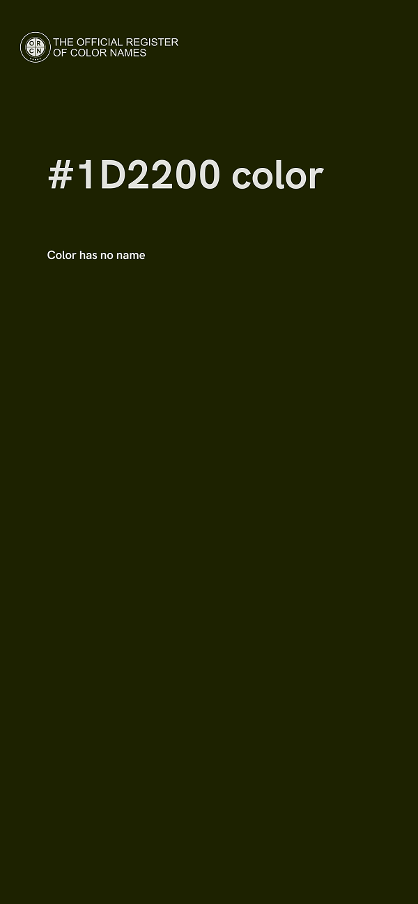 #1D2200 color image