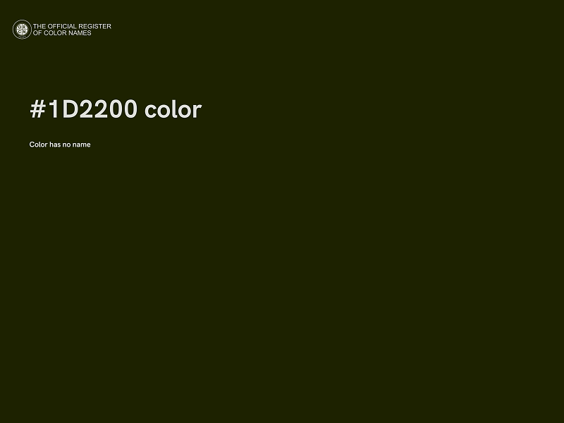 #1D2200 color image
