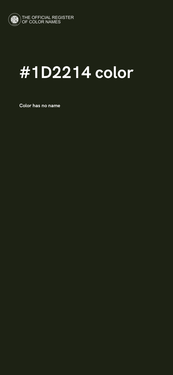 #1D2214 color image
