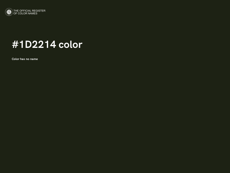 #1D2214 color image