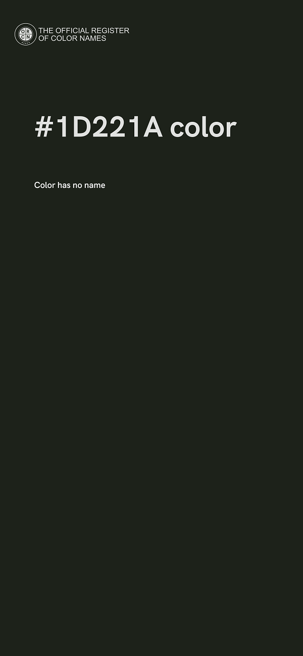 #1D221A color image