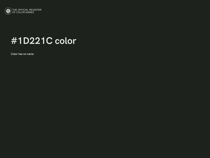 #1D221C color image