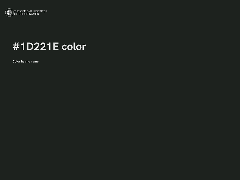 #1D221E color image