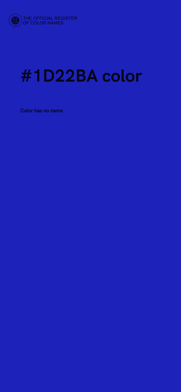 #1D22BA color image