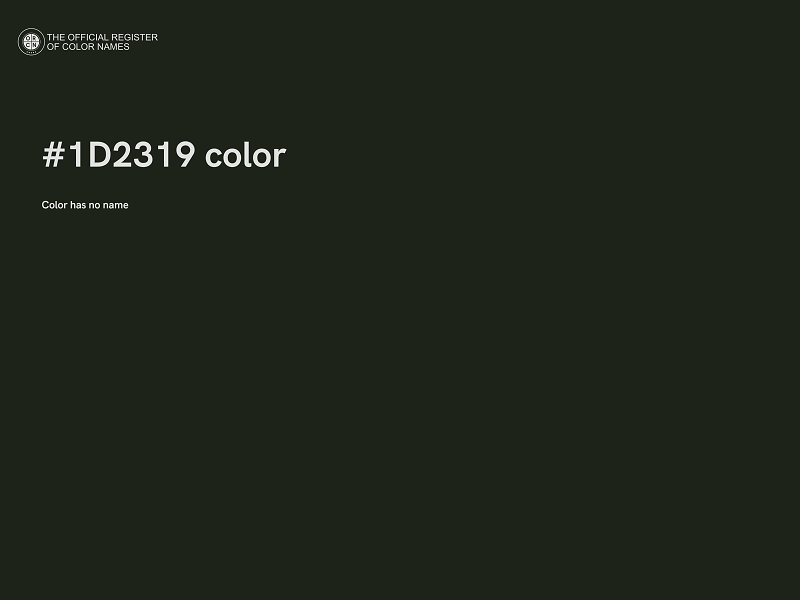 #1D2319 color image