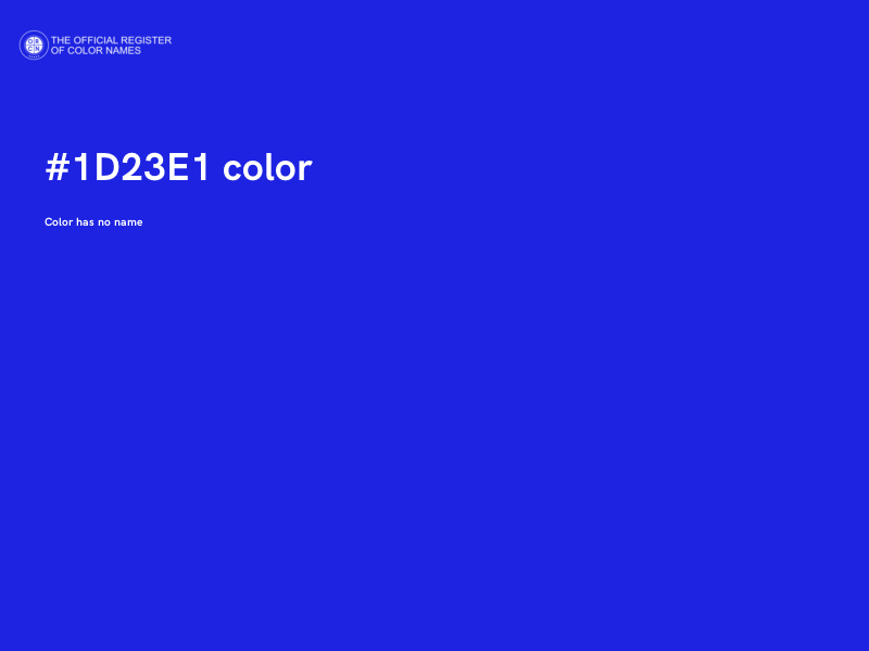 #1D23E1 color image