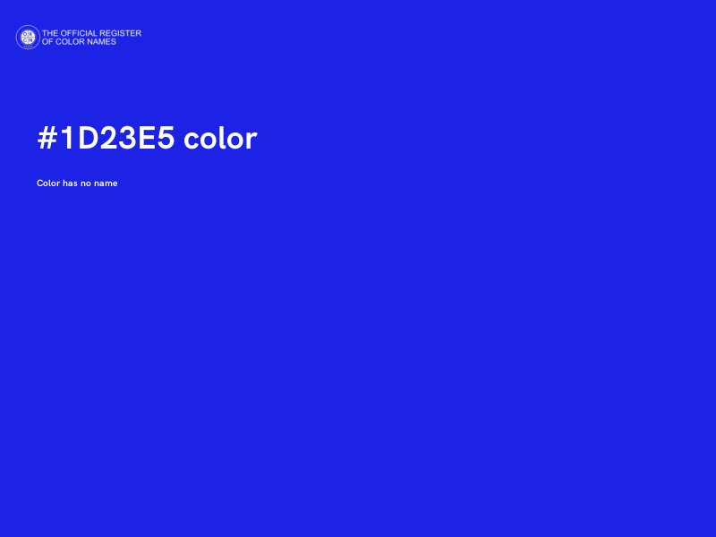 #1D23E5 color image
