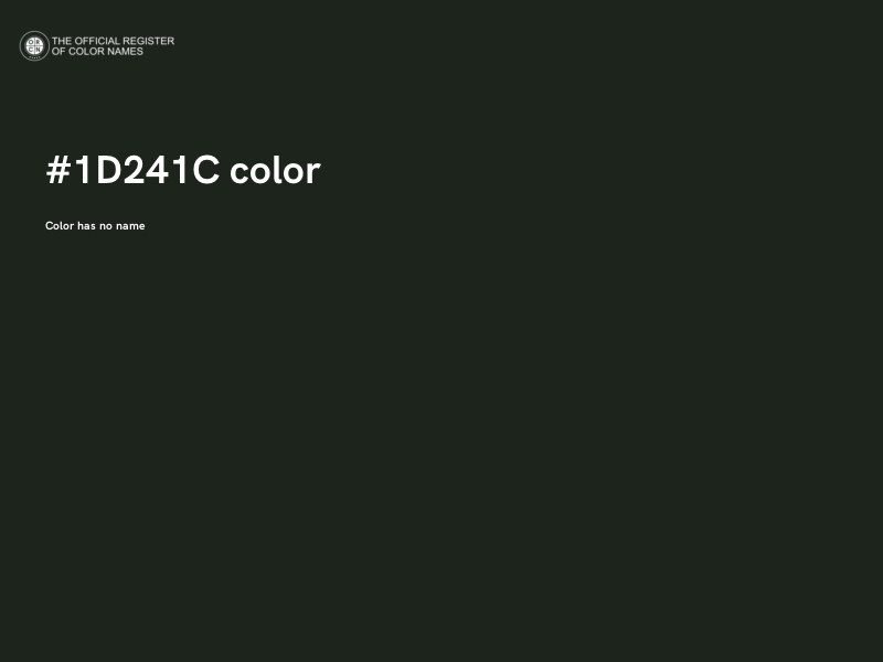 #1D241C color image