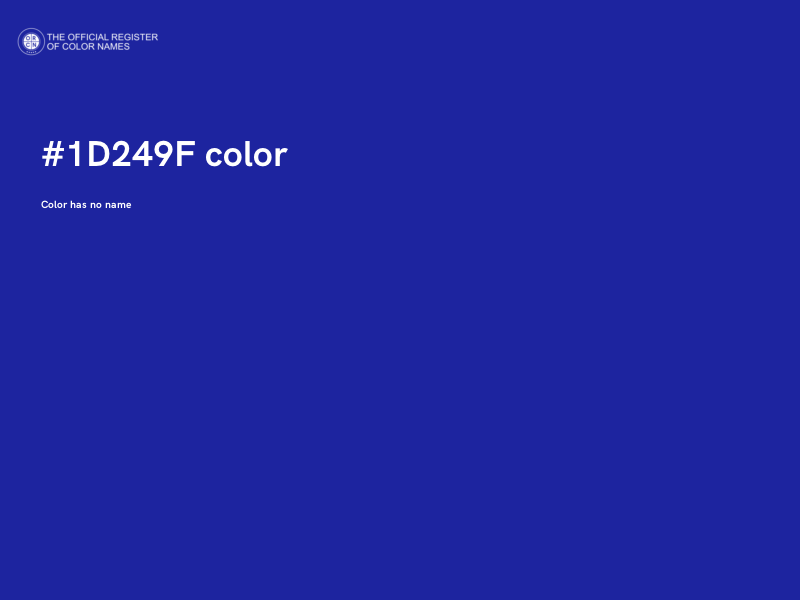 #1D249F color image