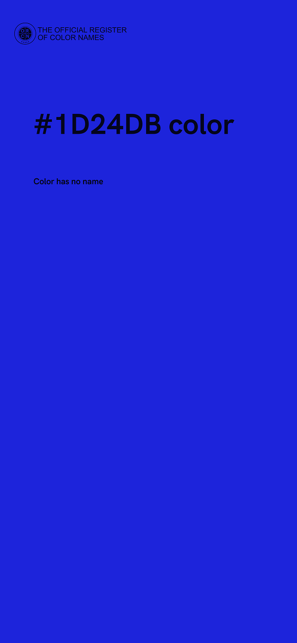 #1D24DB color image