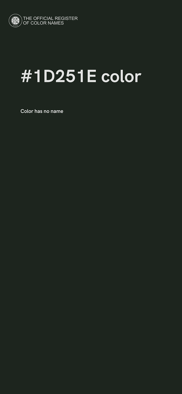 #1D251E color image