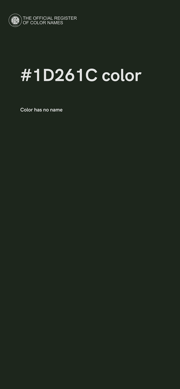 #1D261C color image