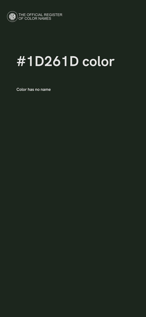 #1D261D color image
