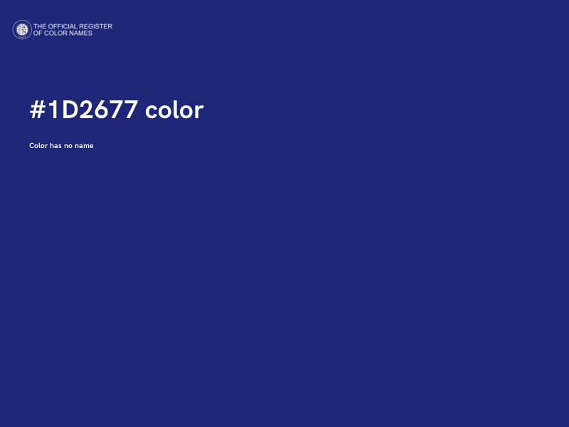 #1D2677 color image