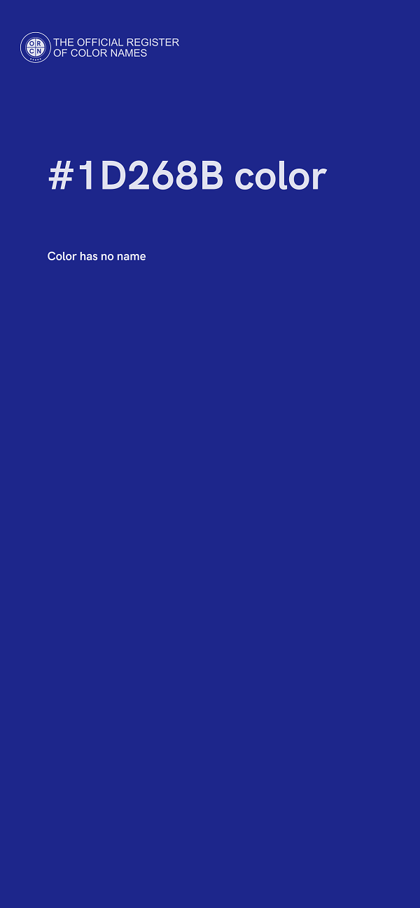 #1D268B color image