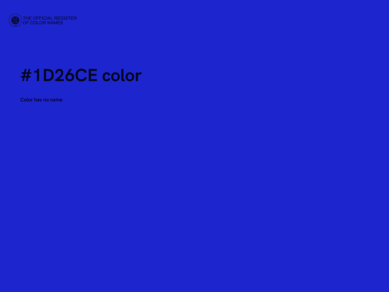 #1D26CE color image