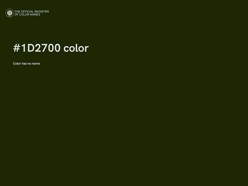 #1D2700 color image