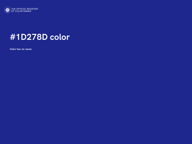 #1D278D color image