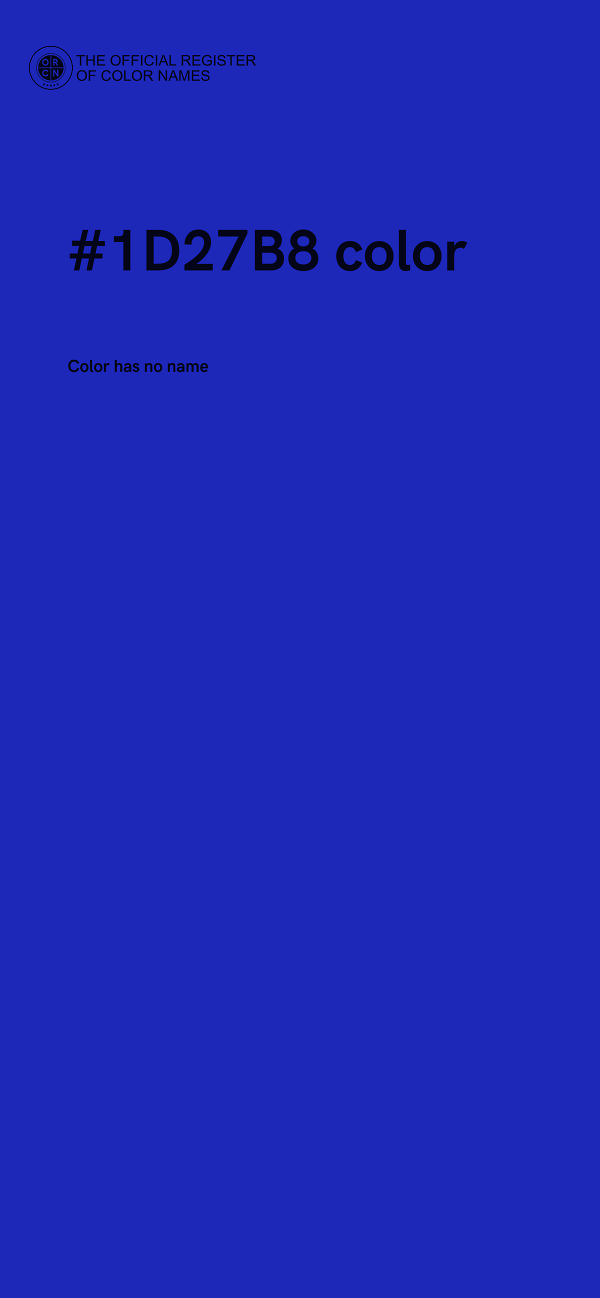 #1D27B8 color image