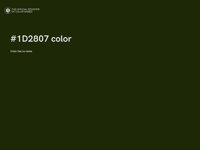 #1D2807 color image