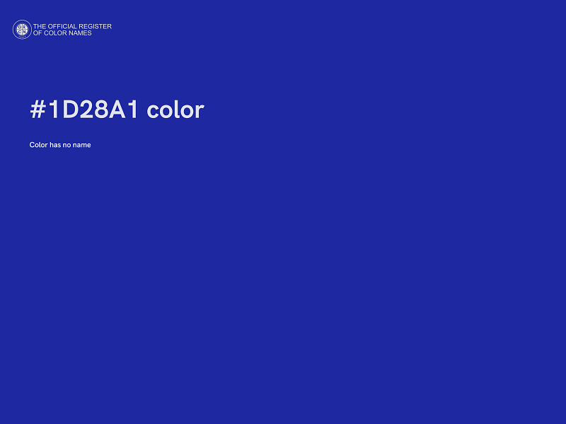 #1D28A1 color image