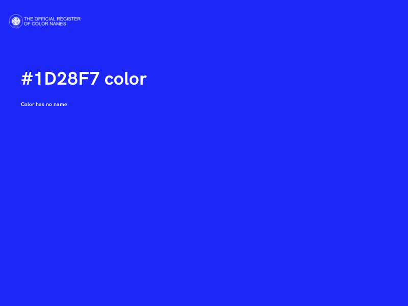 #1D28F7 color image
