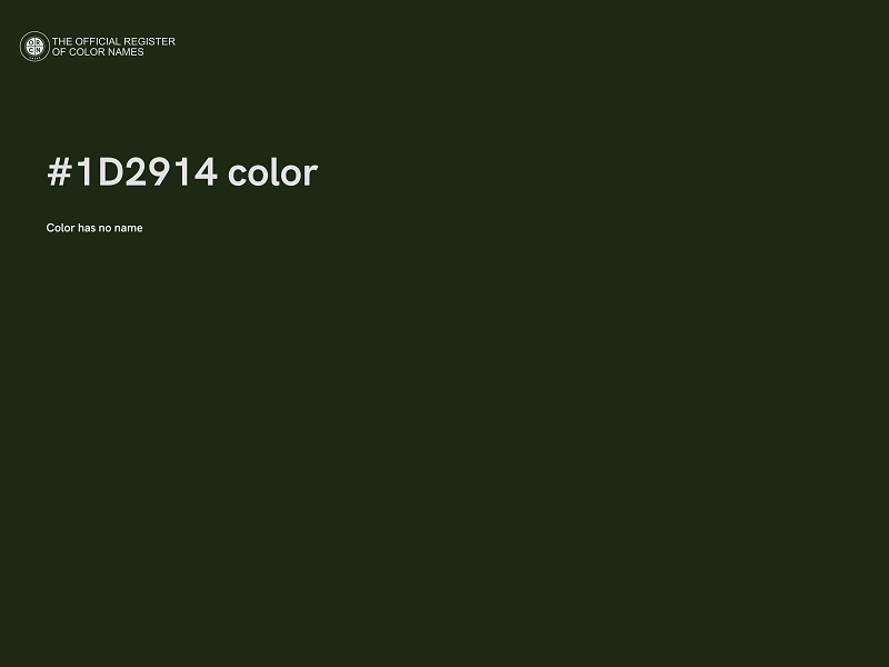 #1D2914 color image