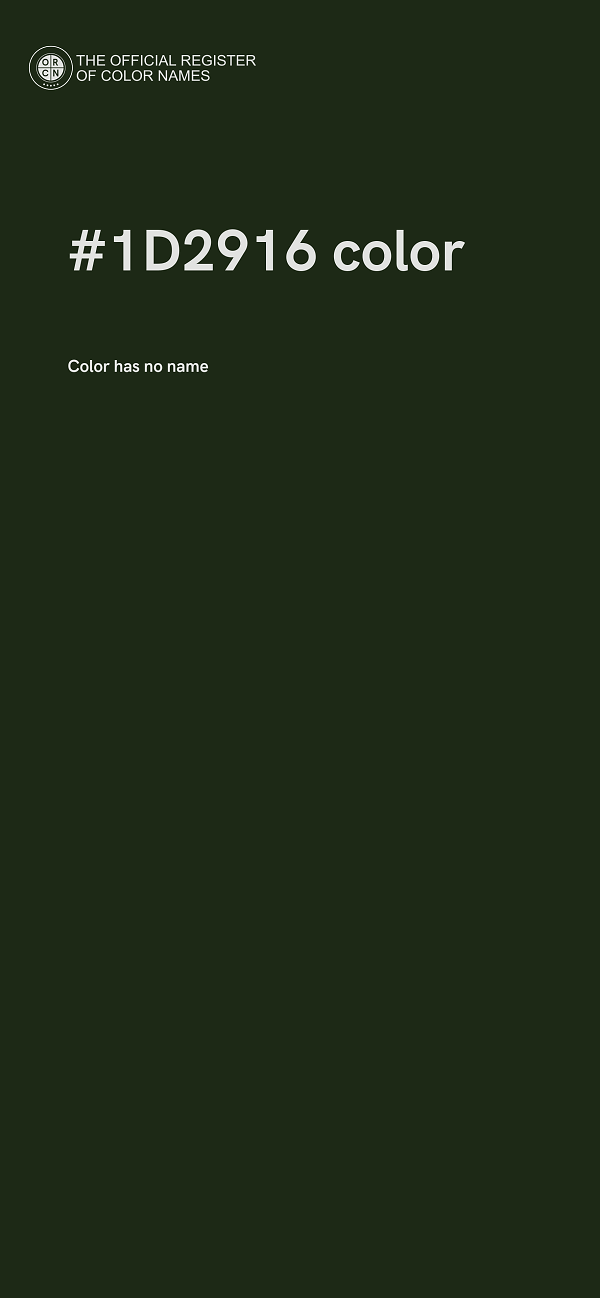 #1D2916 color image