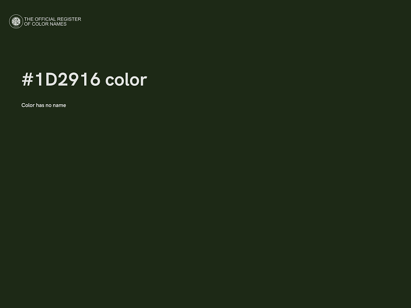 #1D2916 color image