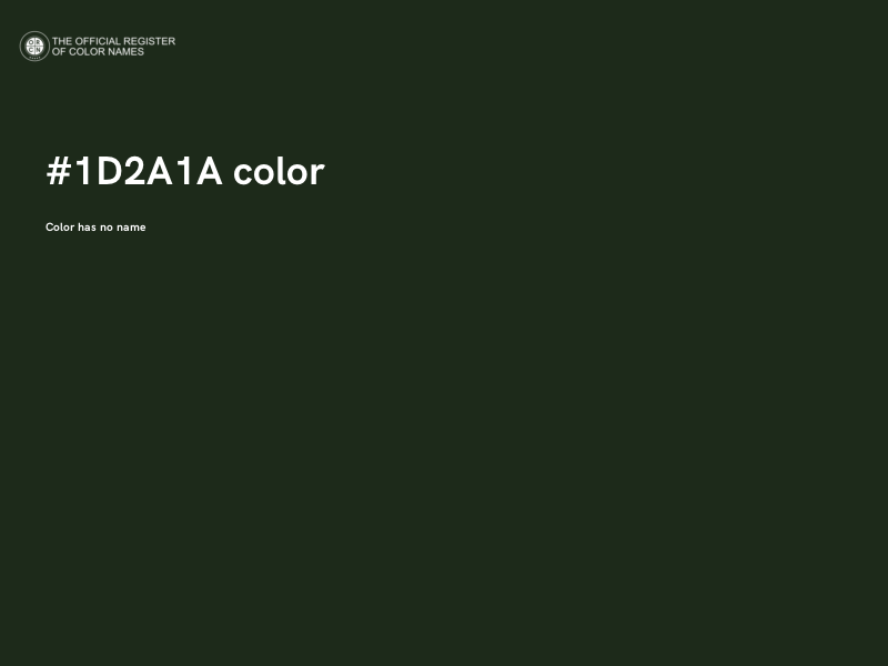 #1D2A1A color image