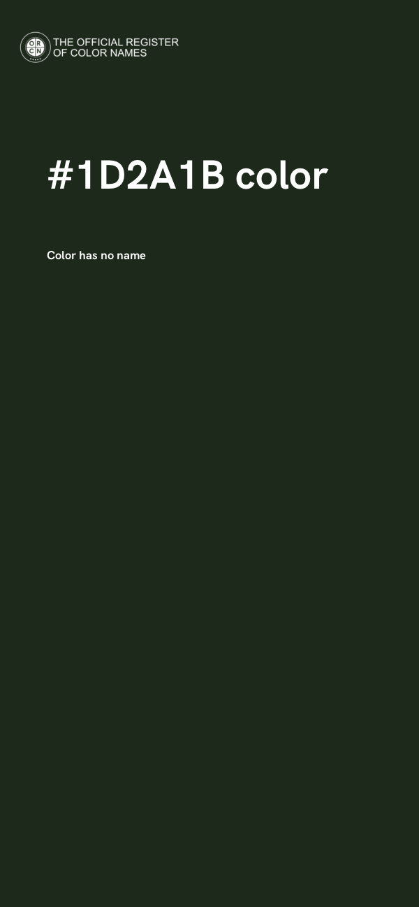 #1D2A1B color image