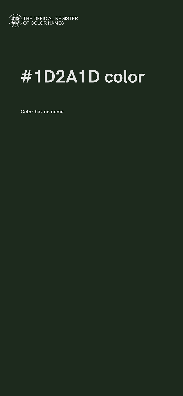 #1D2A1D color image