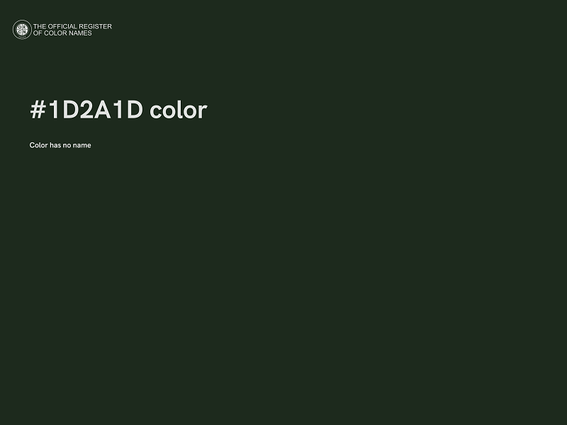 #1D2A1D color image