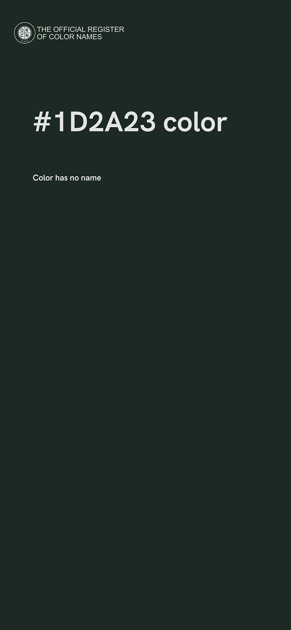 #1D2A23 color image
