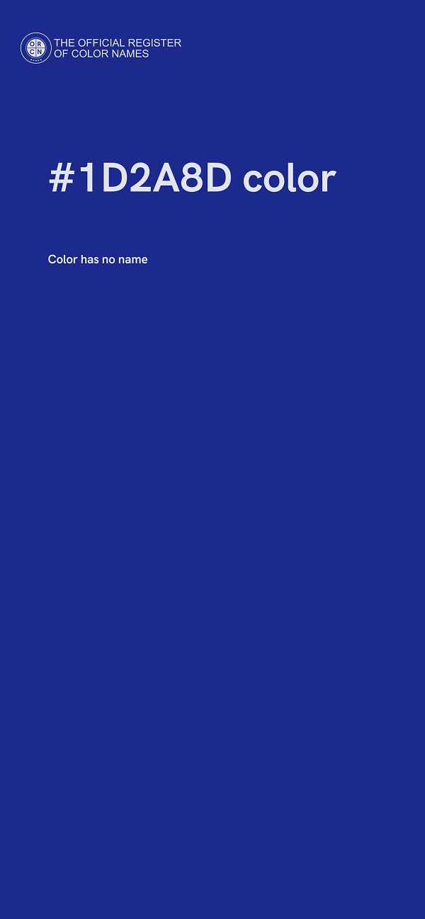 #1D2A8D color image
