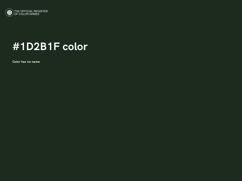 #1D2B1F color image
