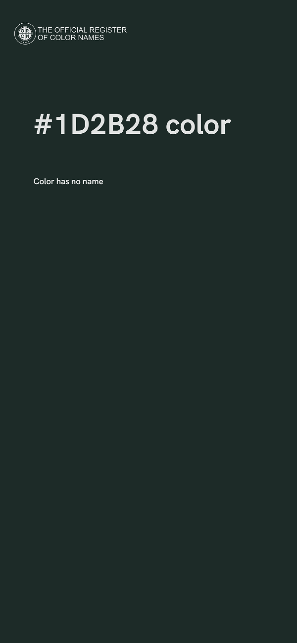 #1D2B28 color image
