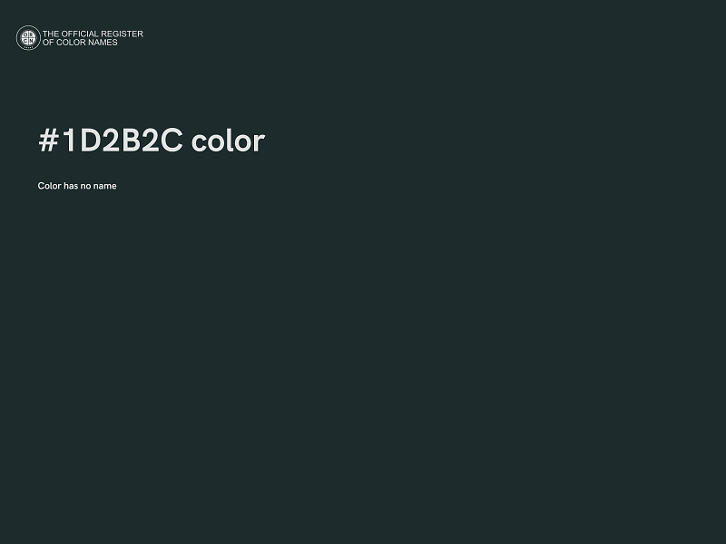 #1D2B2C color image