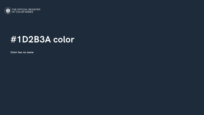 #1D2B3A color image